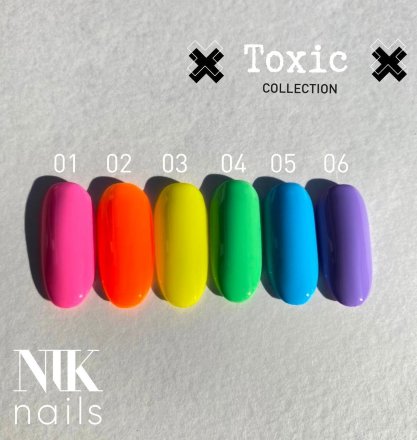 NIK nails, Гель-лак, &quot;Toxic&quot;, #004
