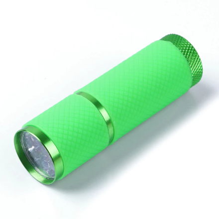 УФ-фонарик для сушки геля, зелёный