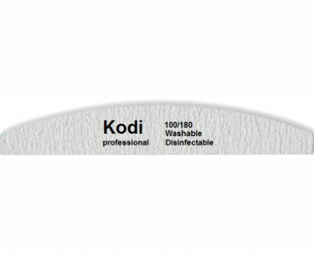 KODI, Пилка полумесяц на пластиковой основе, серая, 100/180