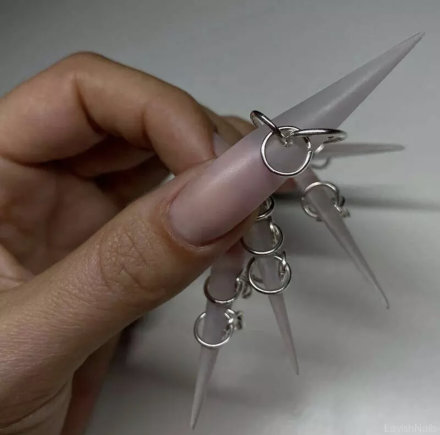 ZOO, Пирсинг для дизайна ногтей, колечки, золото