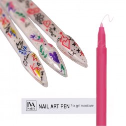 IVA nails, Акриловый фломастер, #005, pink