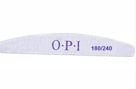 OPI, Пилка полумесяц на пластиковой основе, 180/240