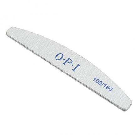 OPI, Пилка полумесяц на пластиковой основе, 100/180 