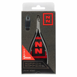 Nippon Nippers, Кусачки для кутикулы, N-04-5, матовые, двойная пружина, 5 мм.