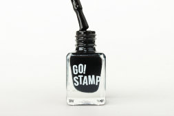 Go! Stamp, Лак для стемпинга, #001, Blackout, 6 мл