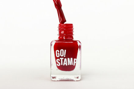 Go! Stamp, Лак для стемпинга, #003, Cherry kiss, 6 мл.
