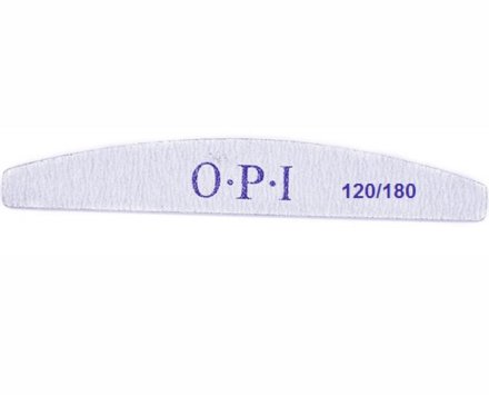 OPI, Пилка полумесяц на пластиковой основе, 120/180