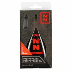 Nippon Nippers, Кусачки для кутикулы, N-10-8, матовые, двойная пружина, 8 мм.