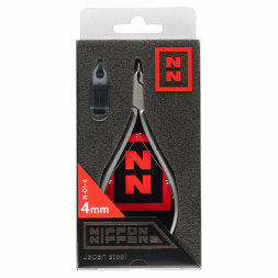 Nippon Nippers, Кусачки для кутикулы, N-01-4, матовые, двойная пружина, 4 мм.