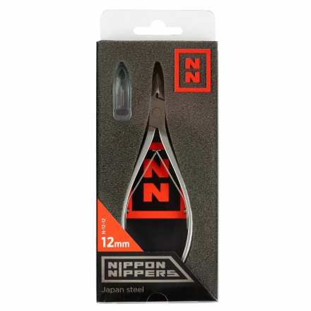 Nippon Nippers, Кусачки для кутикулы, N-12-12, матовые, двойная пружина, 12 мм. 