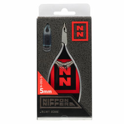 Nippon Nippers, Кусачки для кутикулы, N-05S-5, матовые, спиральная пружина, 5 мм.