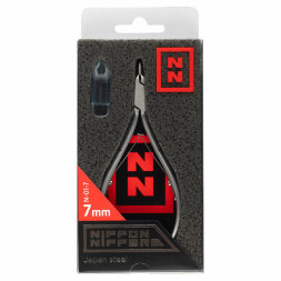 Nippon Nippers, Кусачки для кутикулы, N-01-7, матовые, двойная пружина, 7 мм.
