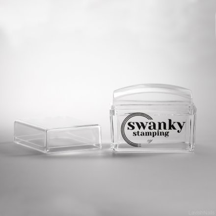 Swanky, Штамп силиконовый, прямоугольный, прозрачный, 4 см.