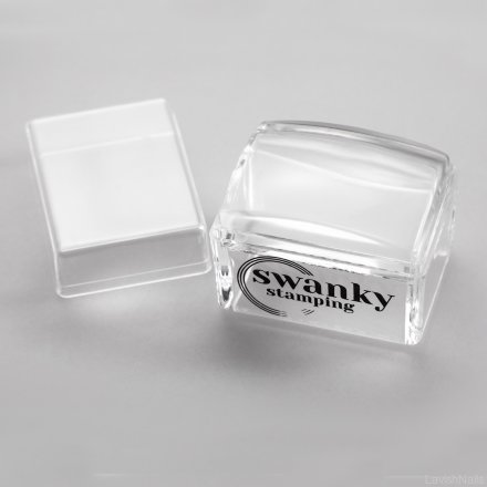 Swanky, Штамп силиконовый, прямоугольный, прозрачный, 4 см.