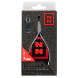 Nippon Nippers, Кусачки для кутикулы, N-02-7, матовые, двойная пружина, 7 мм.