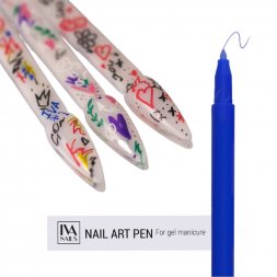 IVA nails, Акриловый фломастер, #009, blue