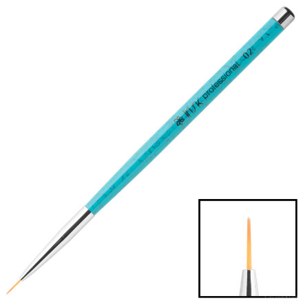 IRISK, Кисть для прорисовки с ультратонким ворсом, мраморная ручка, #002