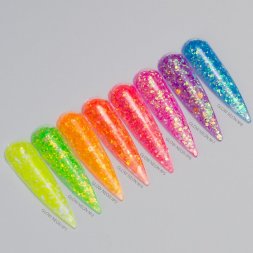 IVA nails, Дизайн Glow neon, #001