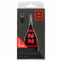 Nippon Nippers, Кусачки для кутикулы, N-04-7, матовые, двойная пружина, 7 мм.