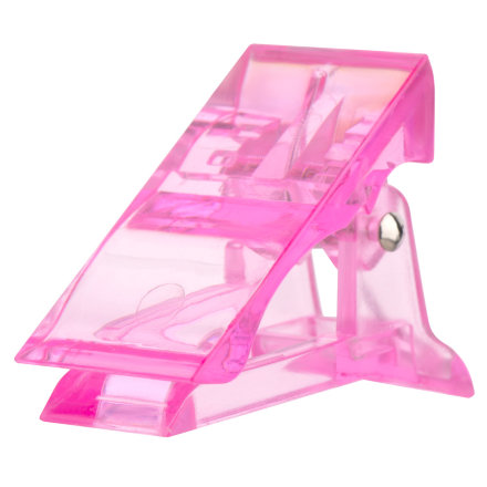 IRISK, Зажим-прищепка пластиковая для фиксации верхних форм, розовый