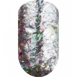 IVA nails, Хлопья Opal Glass, #001
