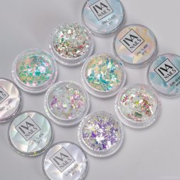 IVA nails, Хлопья Opal Glass, #004