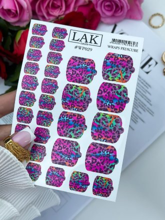 LAK nails, Плёнки для педикюра, #WP029