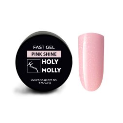 Holy Molly, Гель Fast Gel, Pink Shine, 15 мл.