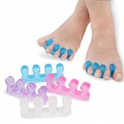 Разделители для пальцев ног силиконовый, прозрачный