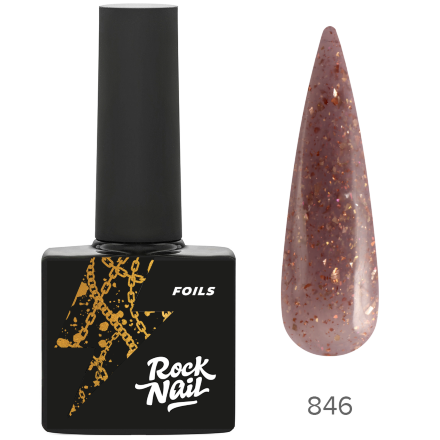 RockNail, Гель-лак Foils, #846, Sex Nails Rock’n’Roll, 10 мл.