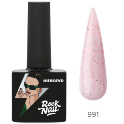 RockNail, Гель-лак Weekend, #991, Pink Flip Phone, 10 мл.