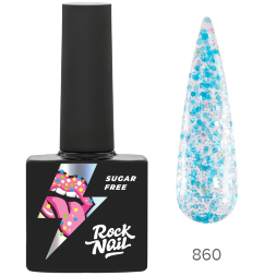 RockNail, Гель-лак Sugar Free, #860, Sticky Fingers, 10 мл.